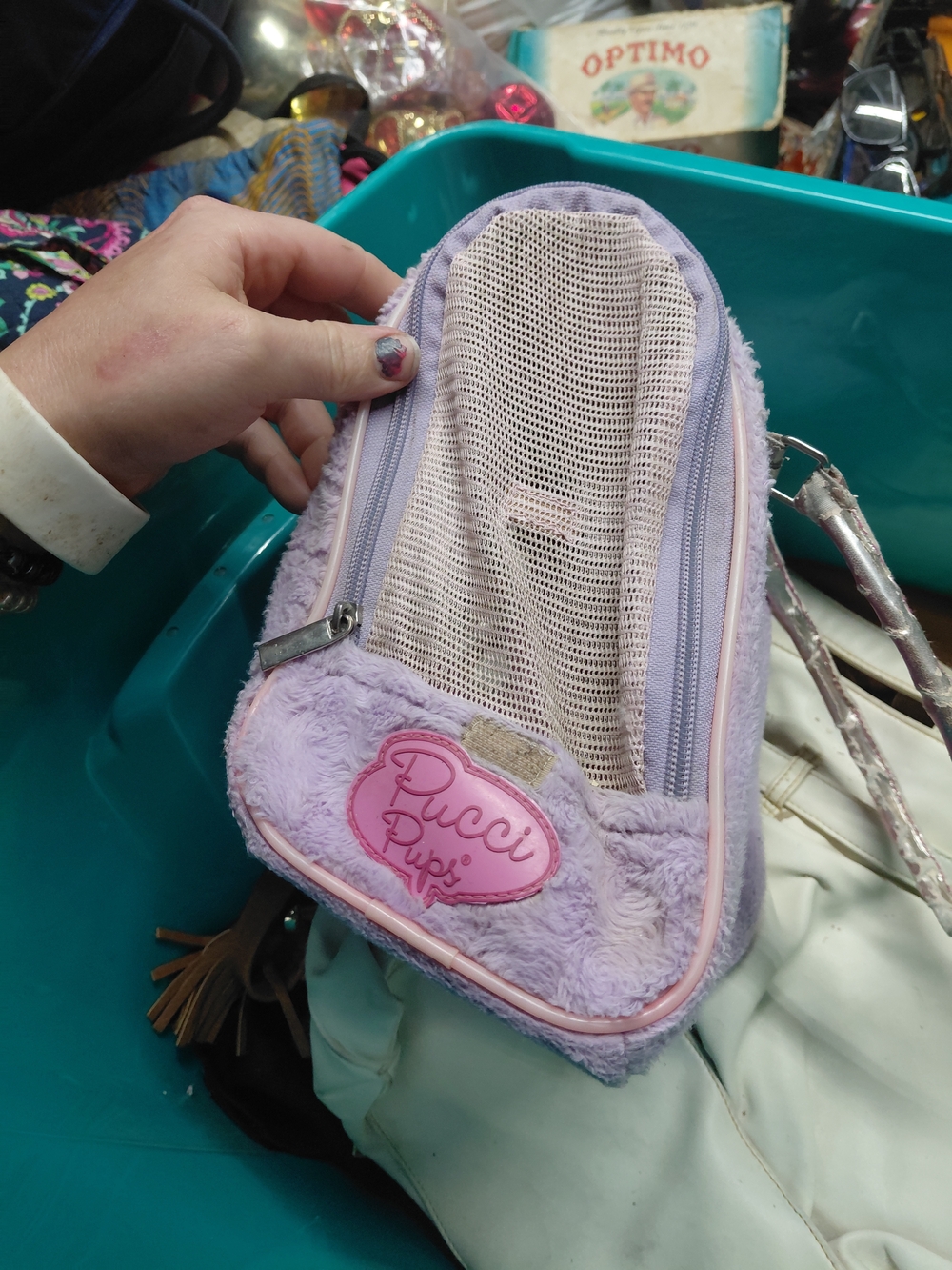 Plush Baby Bag in Light Purple